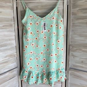 LA HEARTS from PACSUN top mint peplum daisy print NWT size Medium